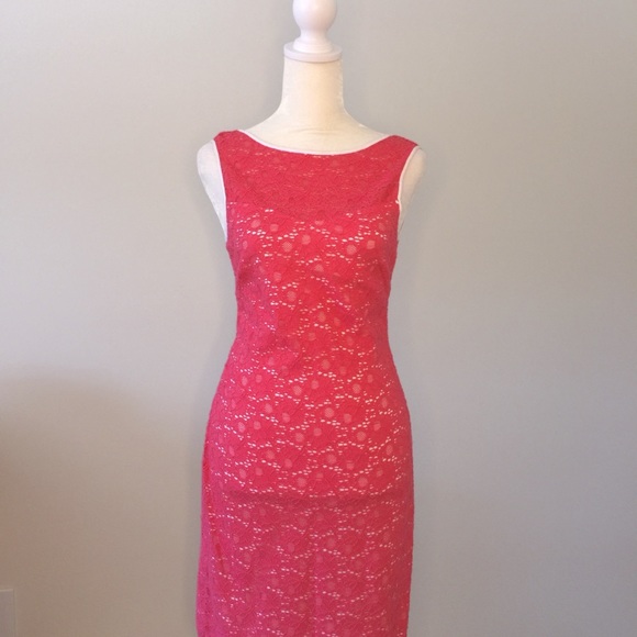 Marc New York Dresses & Skirts - Marc New York Andrew Marc Pink Lace Dress